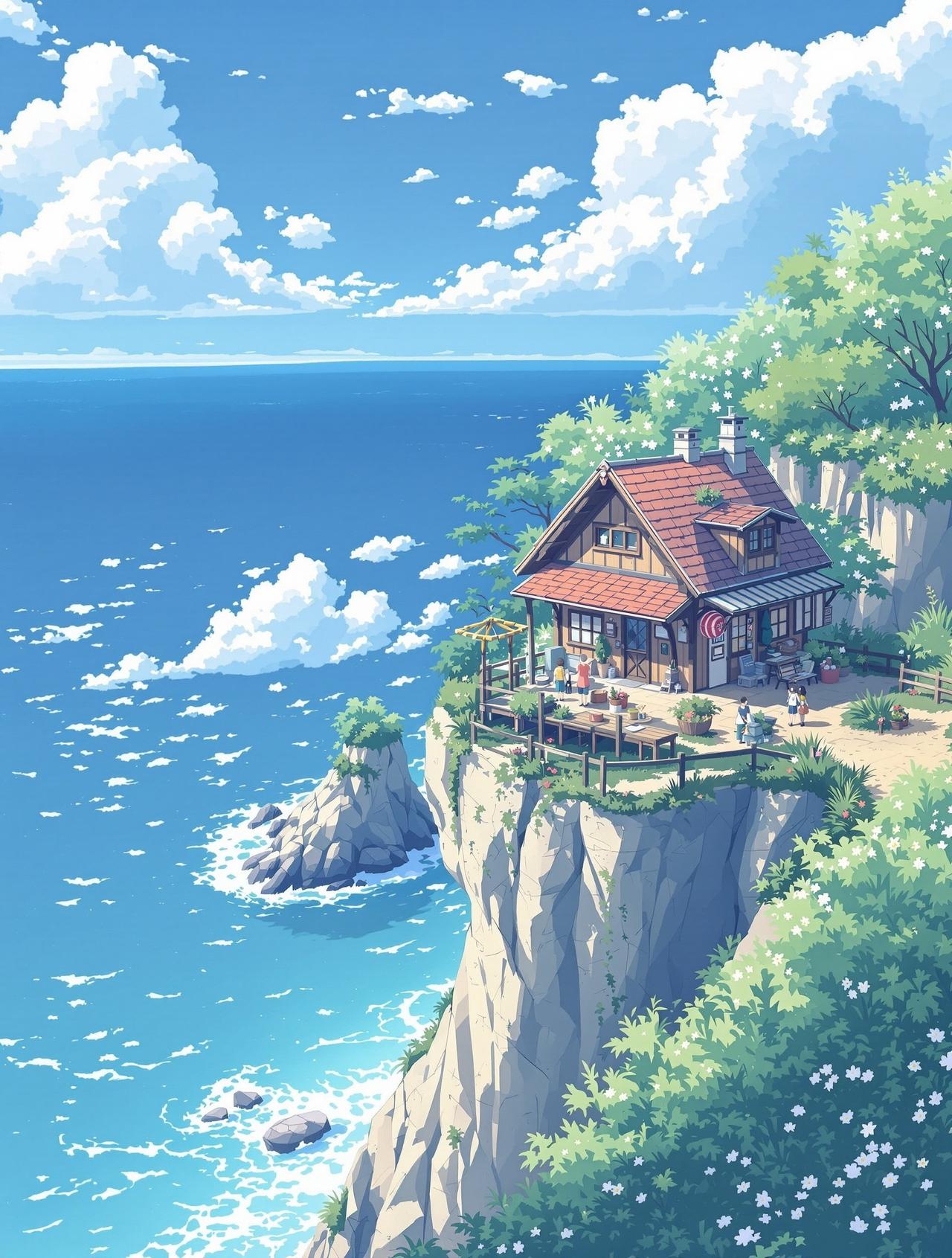 AI漫剧 海边的杂货店 - 海风治愈诗集,自然风光治愈短剧排行榜