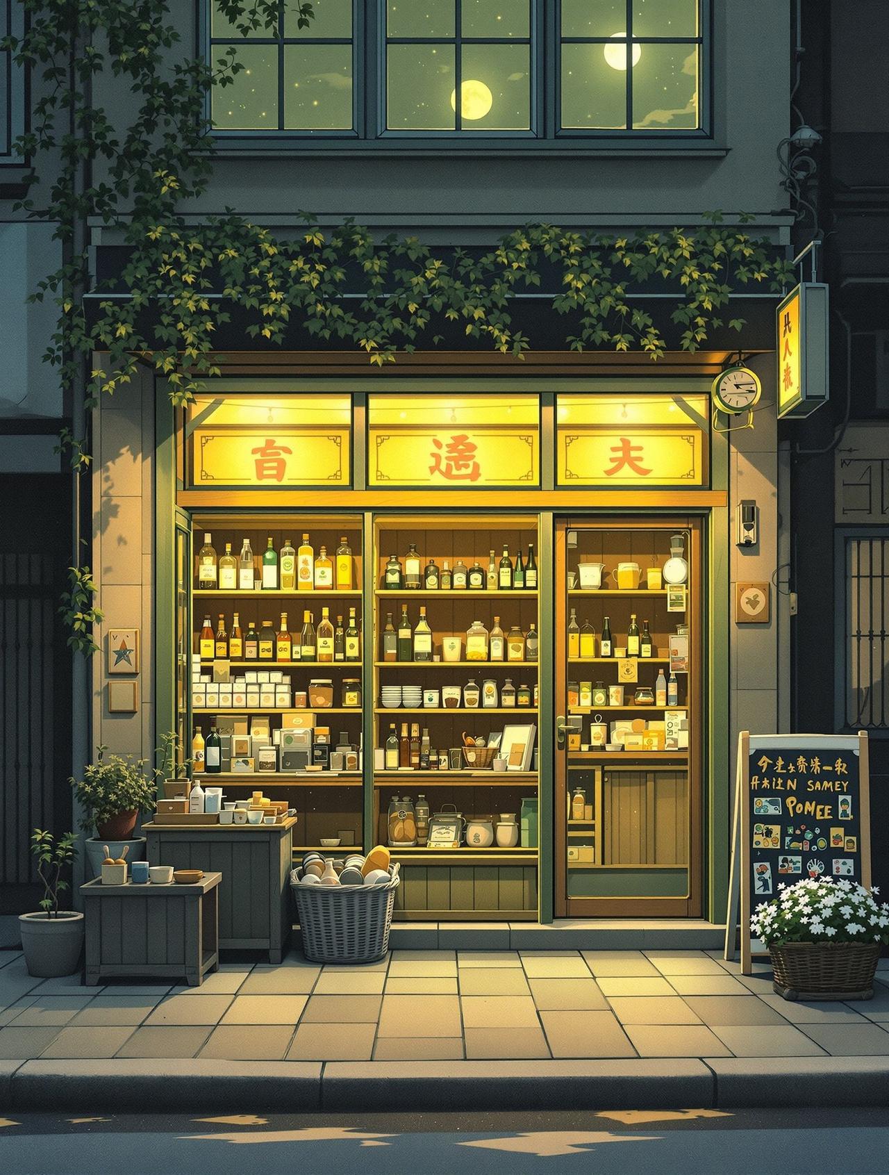 AI漫剧 月亮杂货铺 - 深夜暖心剧场，温情日常治愈短剧