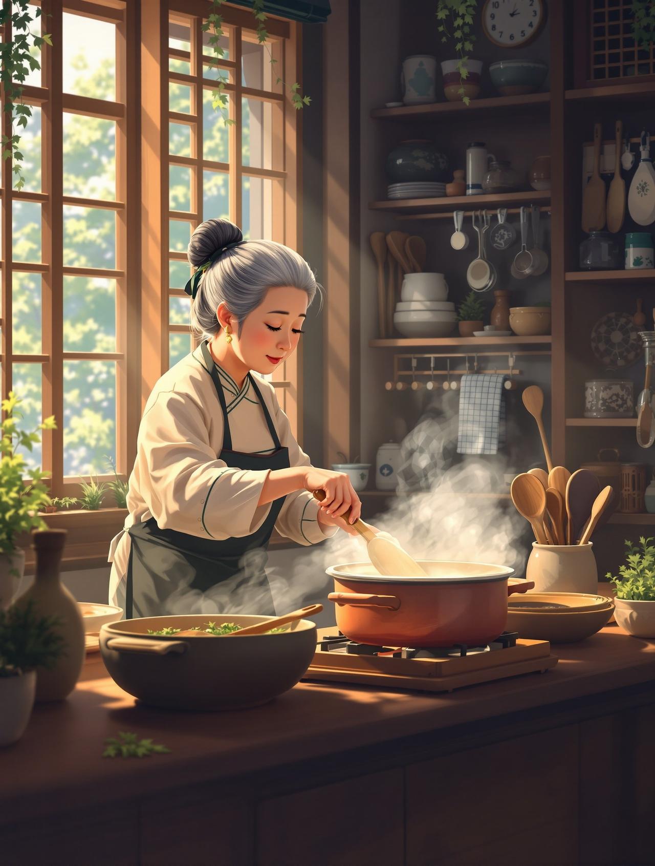 AI漫剧 外婆的菜谱 - 家庭温情回忆，年代记忆治愈短剧