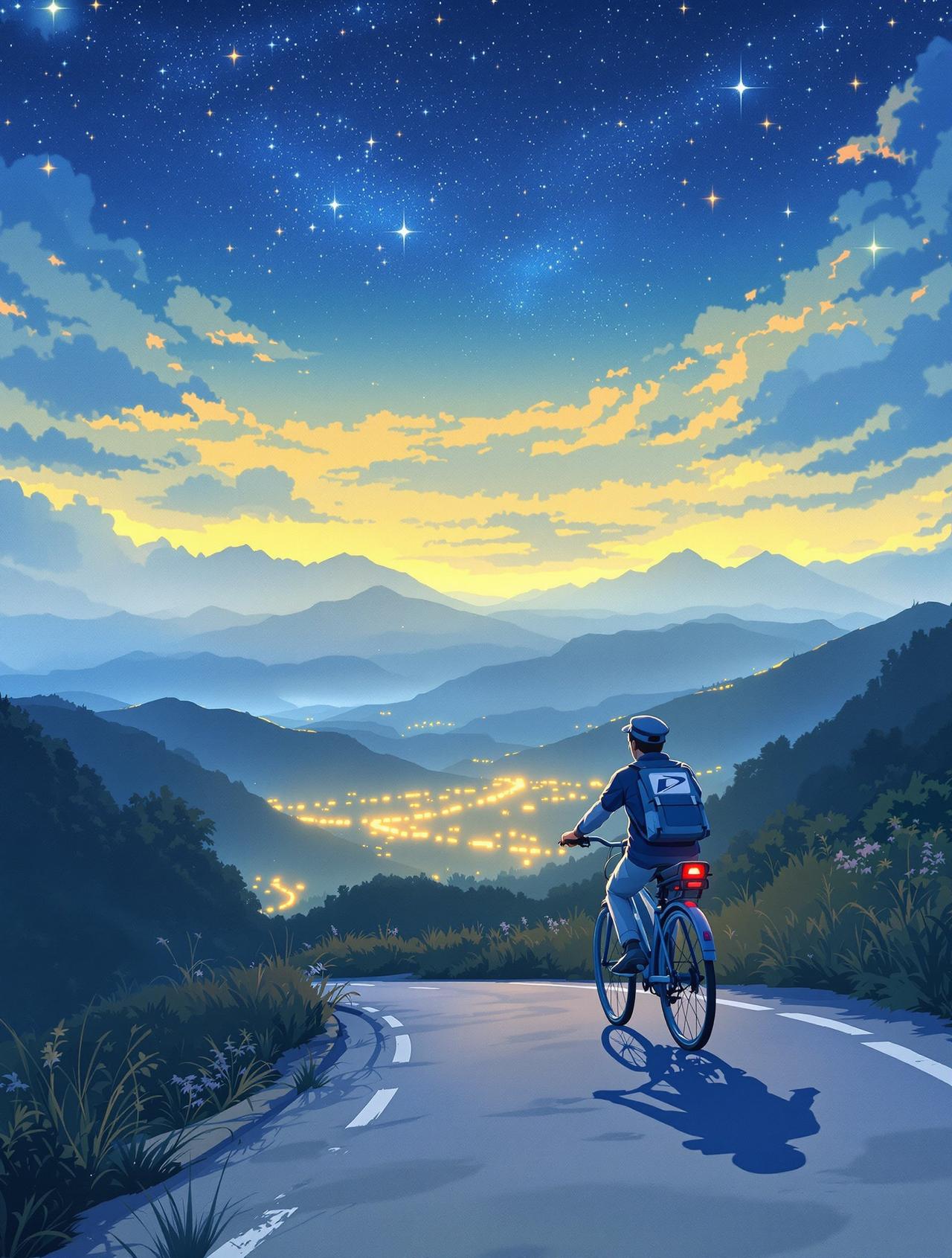 AI漫剧 星空下的邮递员 - 山野童话之旅,自然风光治愈短剧排行榜