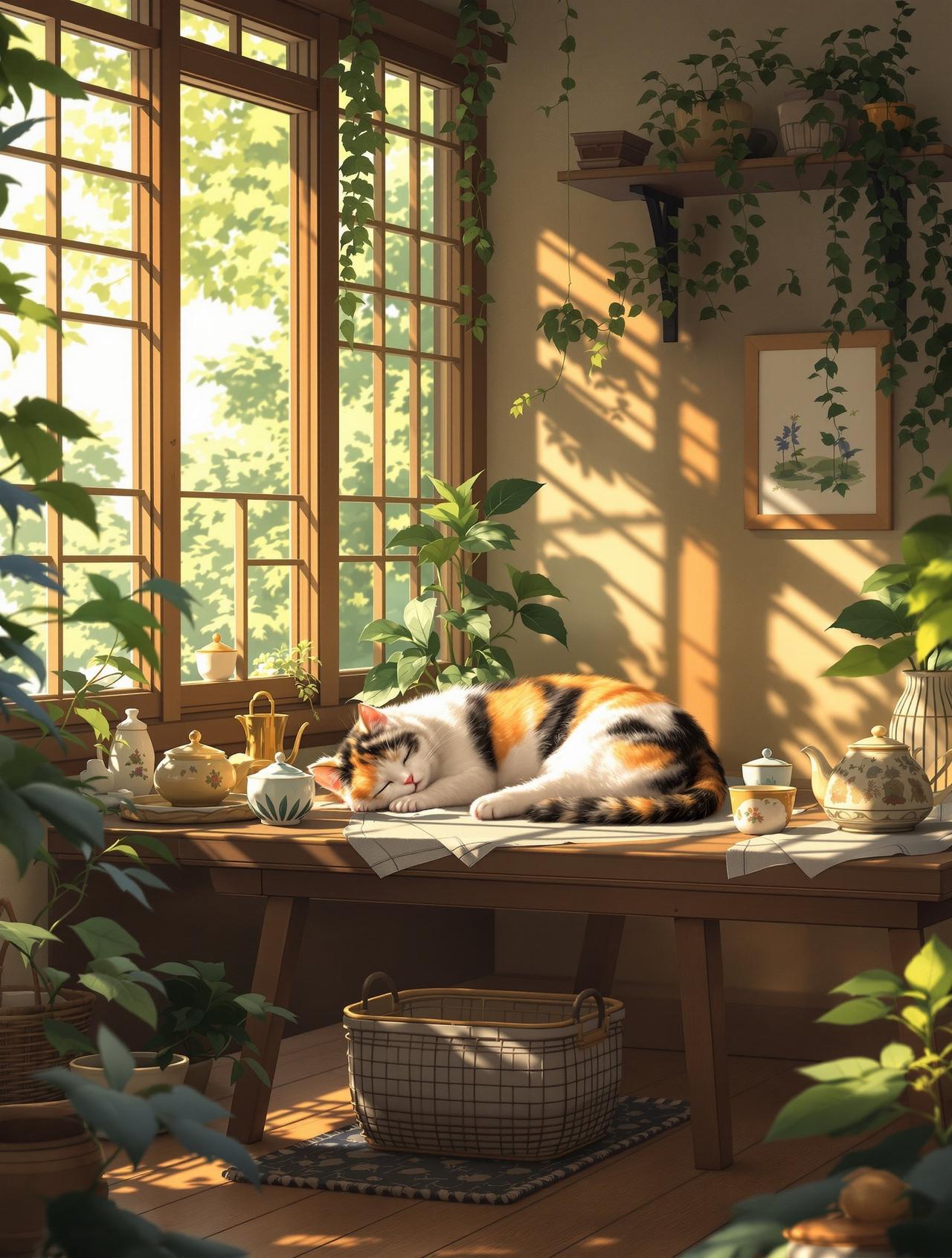 AI漫剧 猫与茶屋 - 慢生活物语，温情日常治愈短剧
